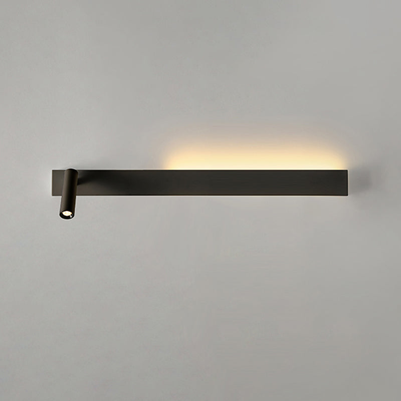 Metal Square Shape Wall Light Modern Style 2-Lights Reading Wall Mounted Light Fixture