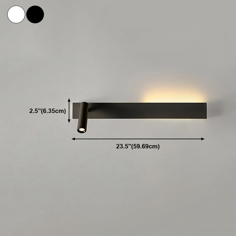 Metal Square Shape Wall Light Modern Style 2-Lights Reading Wall Mounted Light Fixture