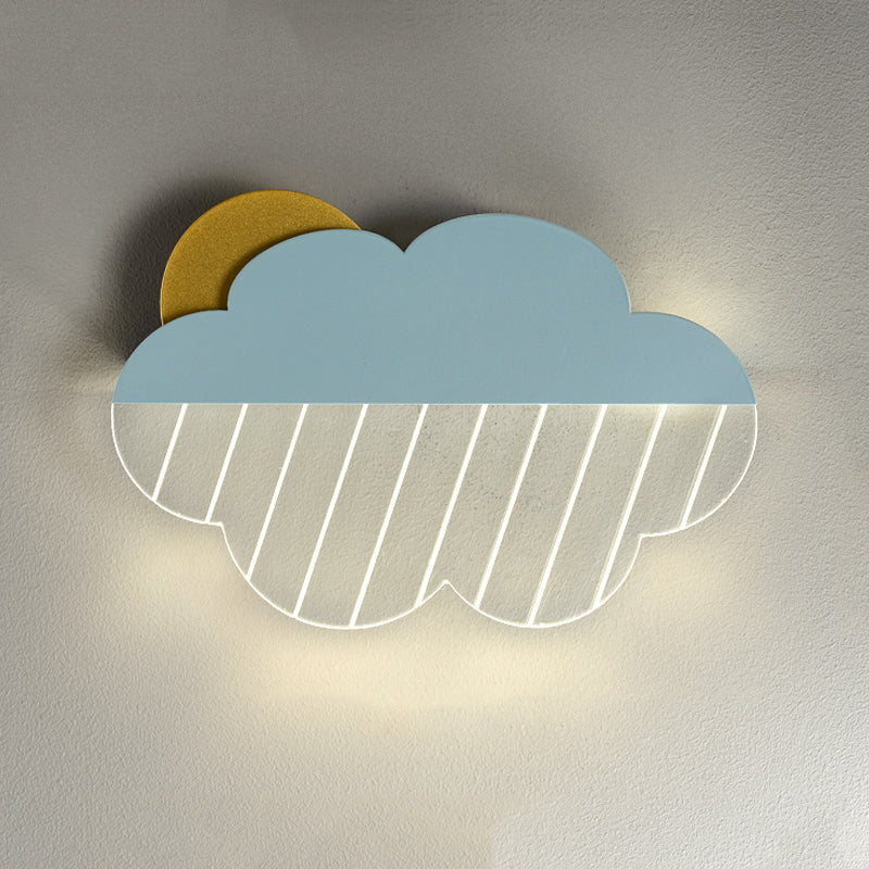 Metal Cloud Wall Lighting Fixtures Modern Style 1 Light Wall Lamps