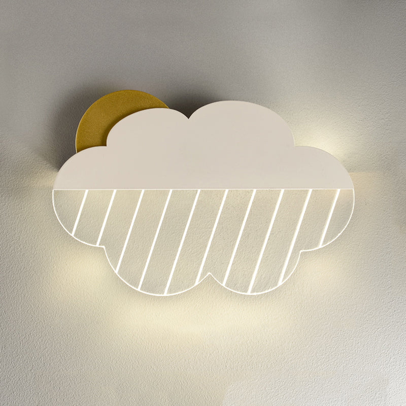 Metal Cloud Wall Lighting Fixtures Modern Style 1 Light Wall Lamps