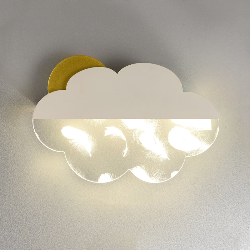 Metal Cloud Wall Lighting Fixtures Modern Style 1 Light Wall Lamps