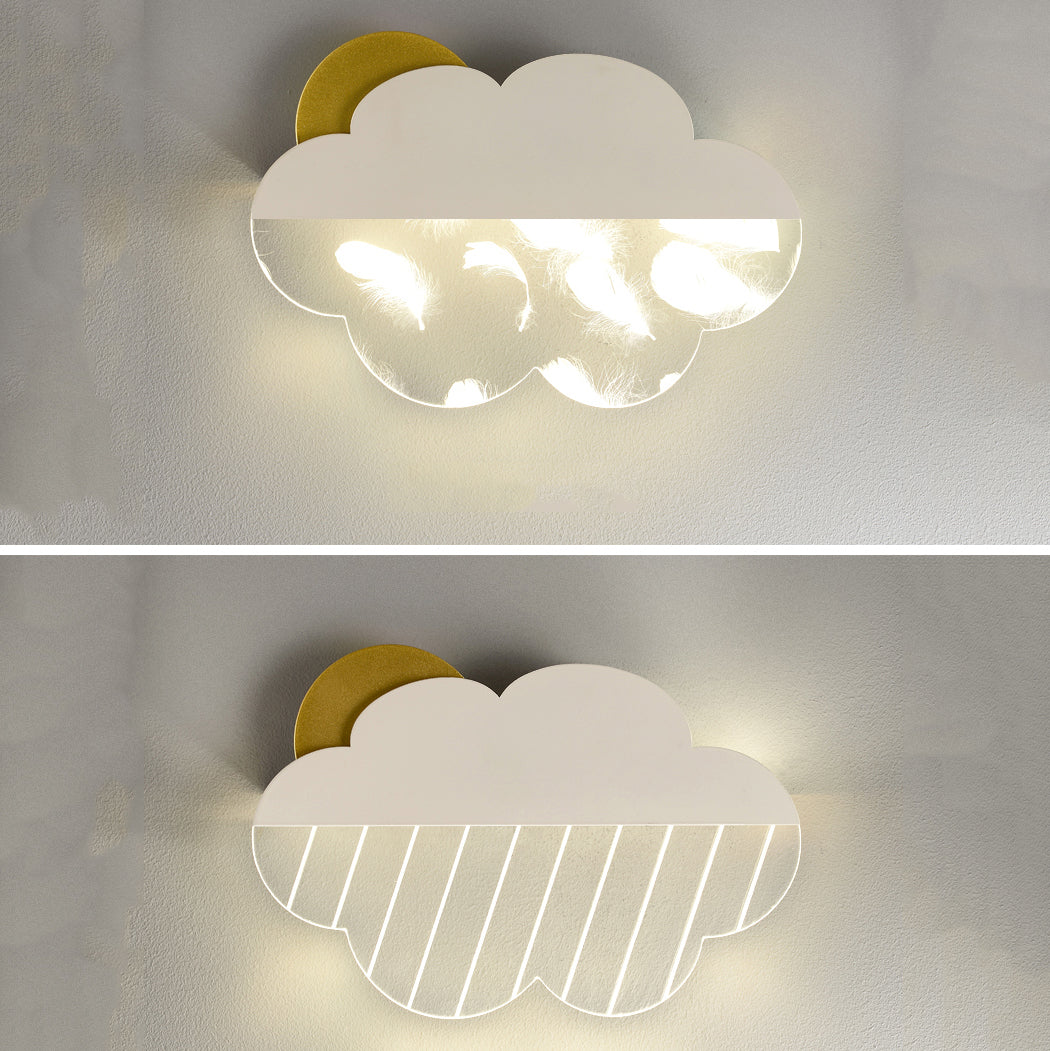 Metal Cloud Wall Lighting Fixtures Modern Style 1 Light Wall Lamps