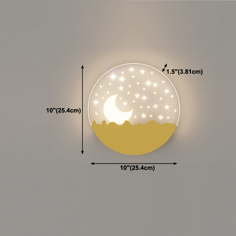 Modern Style Geometric Wall Mounted Light Metal 1 Light Wall Mount Light Fixture