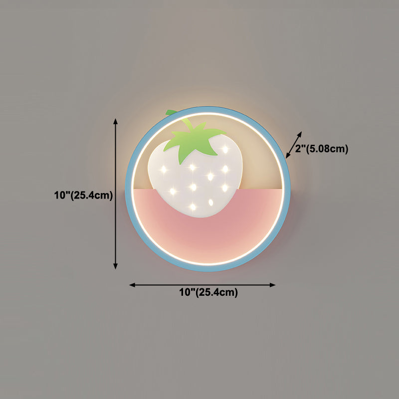 Modern Style Geometric Wall Mounted Light Metal 1 Light Wall Mount Light Fixture