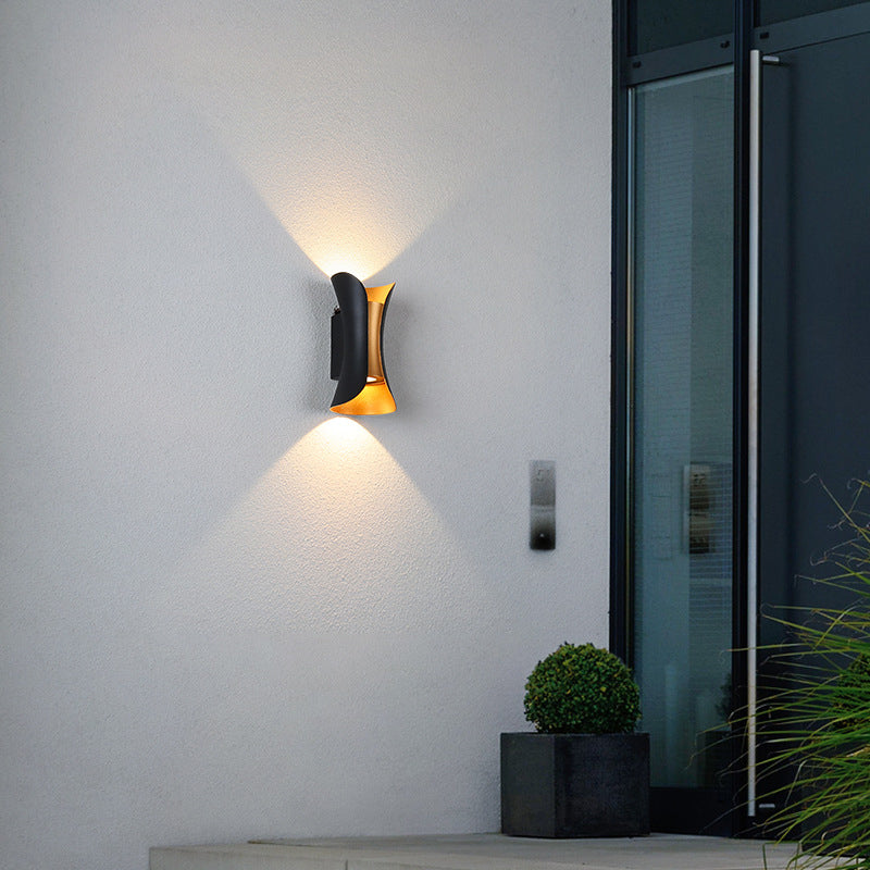 Modern Aluminum Wall Light Geometric Lighting Wall Sconce for Exterior Spaces