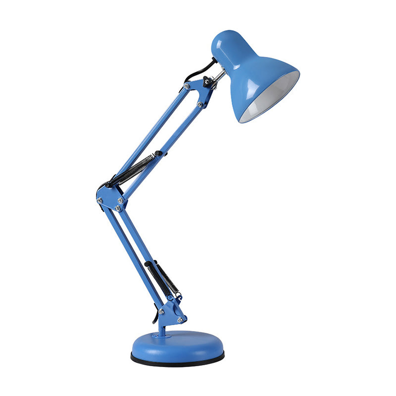 Macaron Adjustable Table Lamp 1-Light Desk Light with Iron Shade for Bedroom