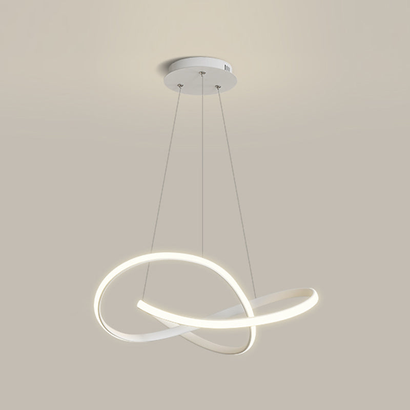 Modern Simple Chandelier Strip Shape Hanging Pendant Light Fixture for Bedroom