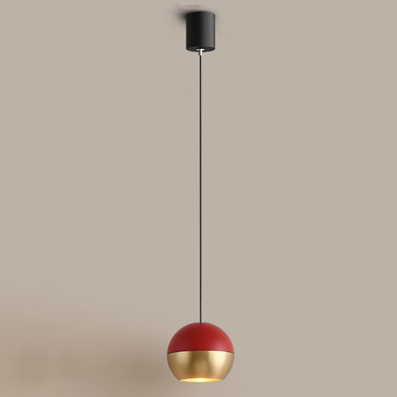 1-Light Nordic Pendant Light Aluminum LED Hanging Pendant for Living Room