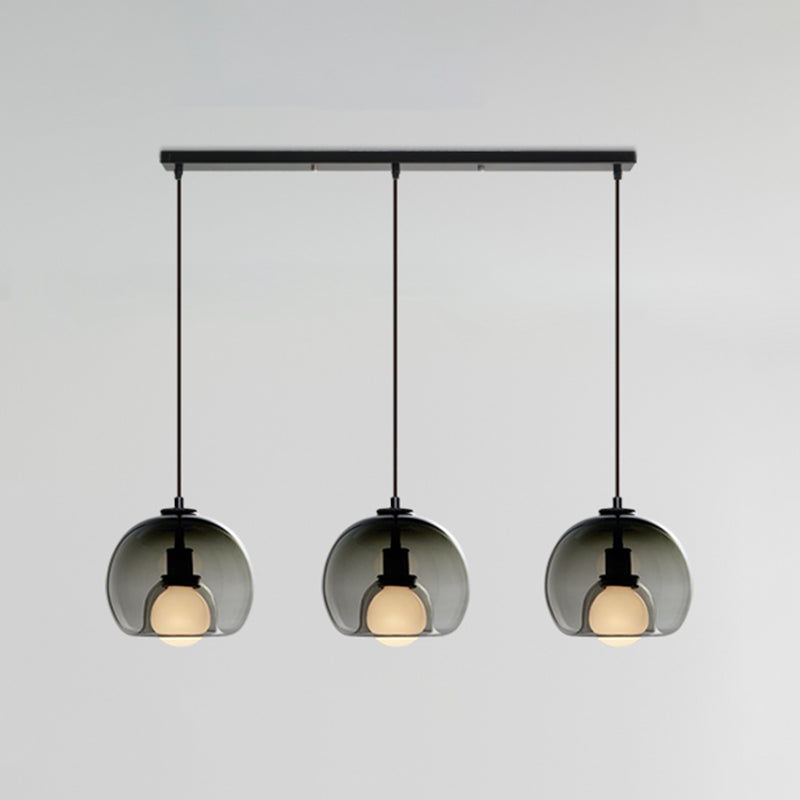 Global Glass Mini Pendant Light Dining Room Modern Ceiling Hanging Lamp