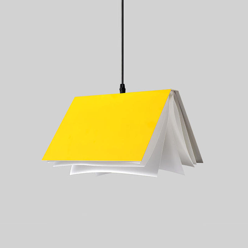 Metal Creative Pendant Light 1-Light Book Hanging Ceiling Light for Coffee Shop