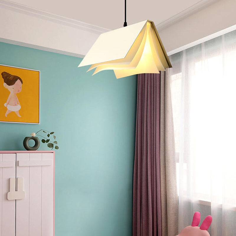 Metal Creative Pendant Light 1-Light Book Hanging Ceiling Light for Coffee Shop