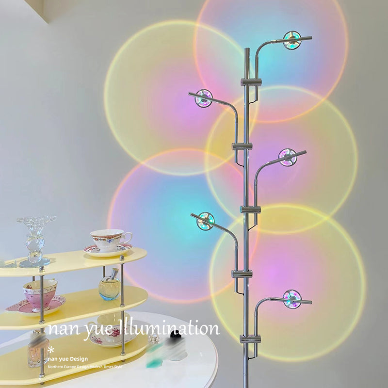 Modern Tree Shape Floor Lamp Metal Multi Light Floor Light for Living Room