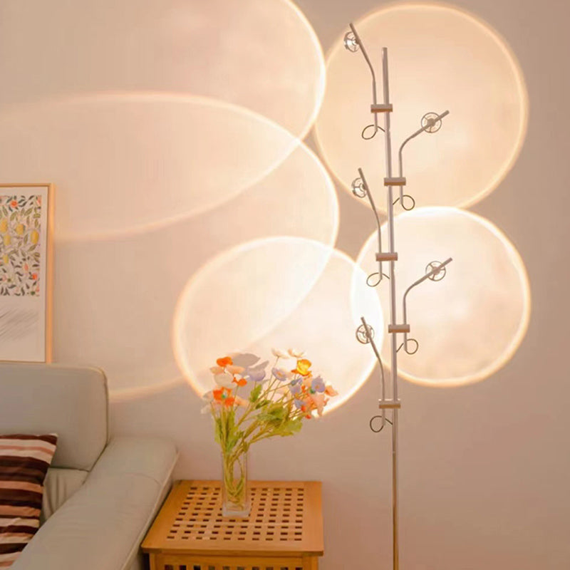 Modern Tree Shape Floor Lamp Metal Multi Light LED Floor Light for Living Room