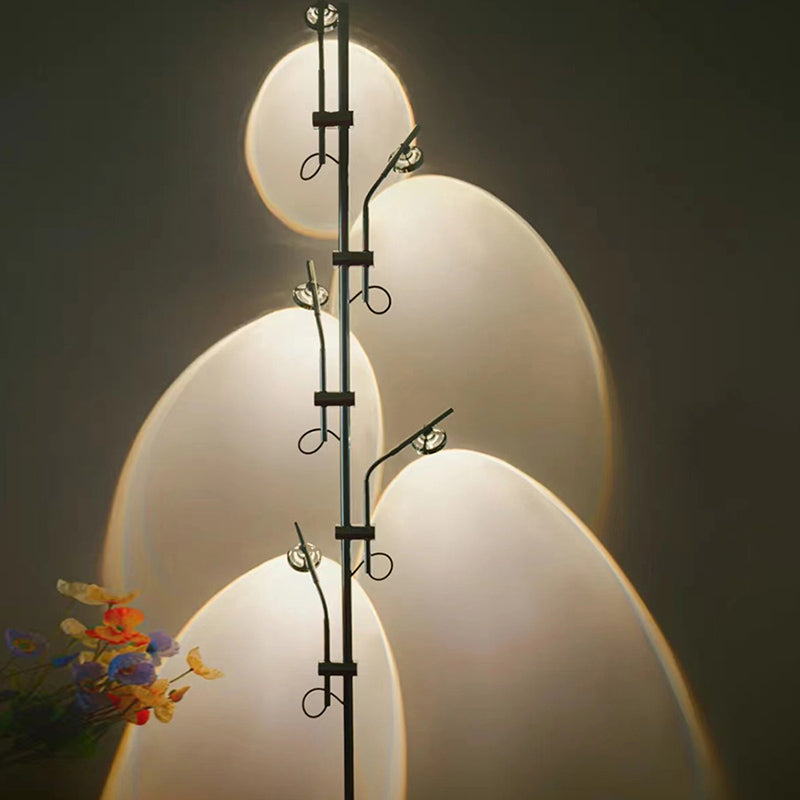 Modern Tree Shape Floor Lamp Metal Multi Light LED Floor Light for Living Room