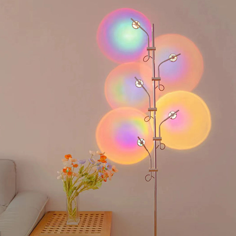 Modern Tree Shape Floor Lamp Metal Multi Light LED Floor Light for Living Room