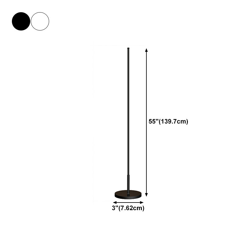 Nordic Strip Floor Lamp Metal 55" High LED Floor Light for Living Room