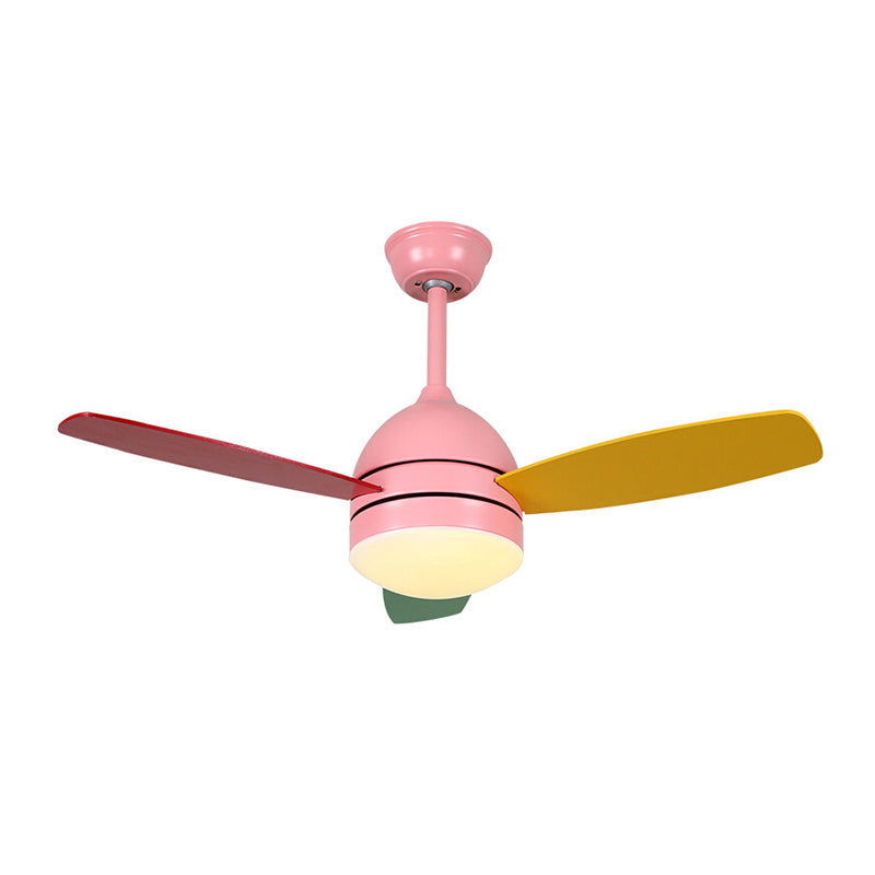 Modern Style Ceiling Fan Lamp Metal 1 Light Ceiling Fan Light for Children's Room