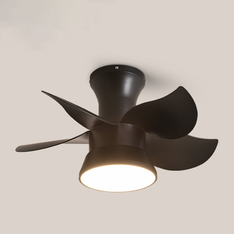 Modern Style Ceiling Fan Lamp Metal 1 Light Ceiling Fan Lighting for Dining Room