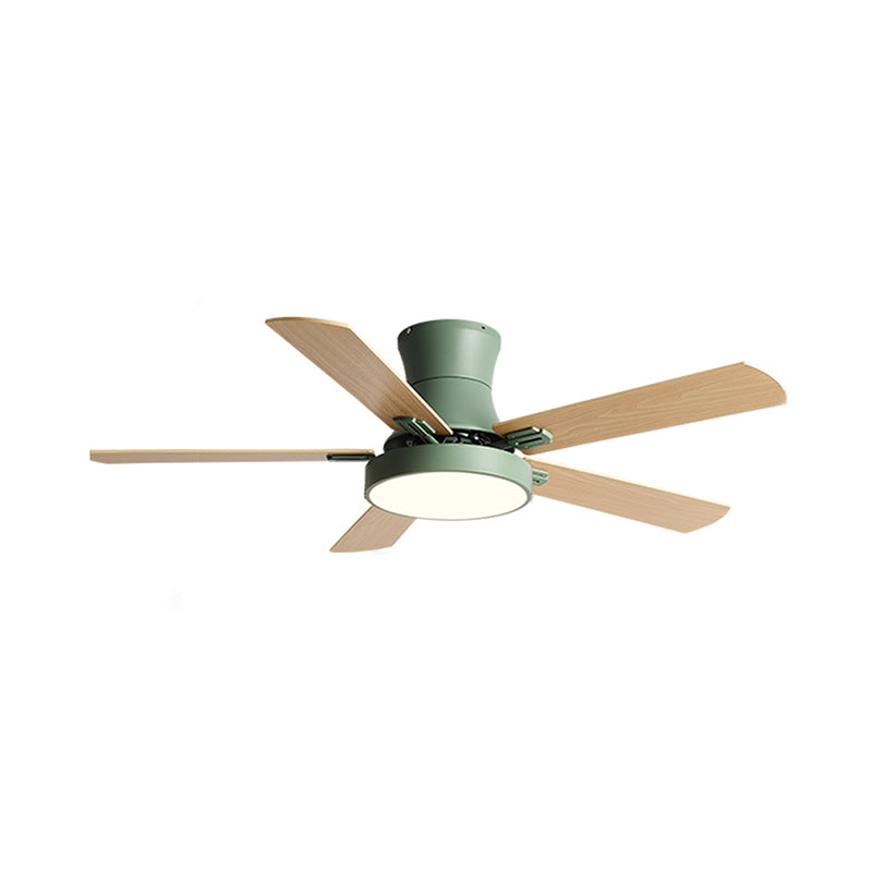 Modern Style Ceiling Fan Lamp Metal 1 Light Ceiling Fan Lighting for Living Room