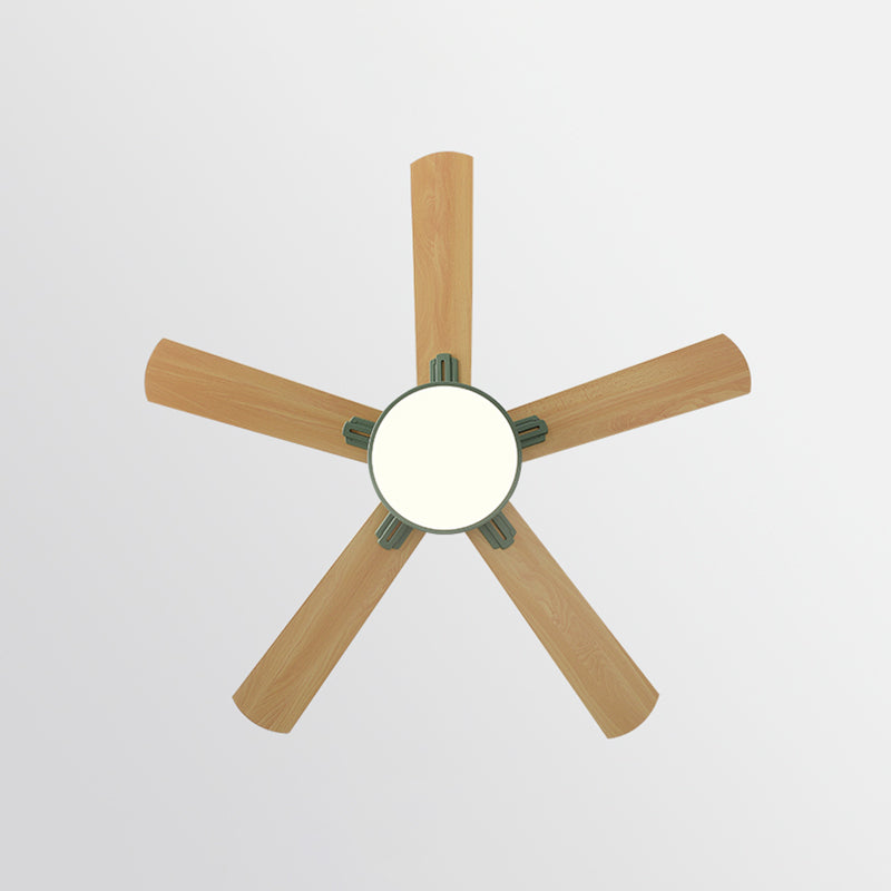 Modern Style Ceiling Fan Lamp Metal 1 Light Ceiling Fan Lighting for Living Room