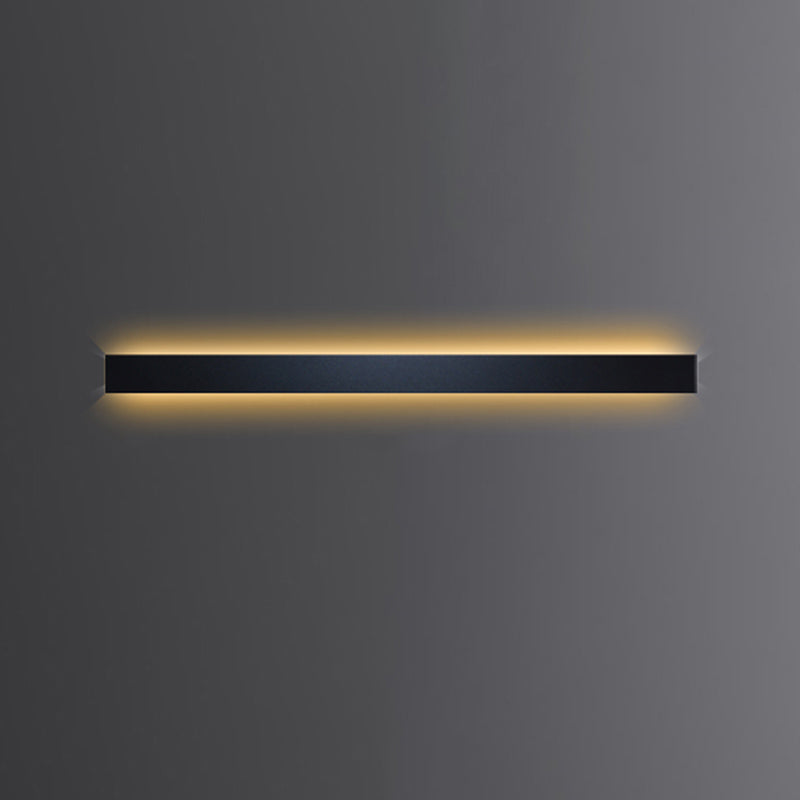 Linear Shape Metal Wall Light Modern Style 1 Light Wall Mount Lamp