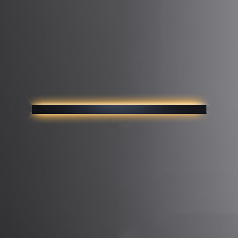Linear Shape Metal Wall Light Modern Style 1 Light Wall Mount Lamp