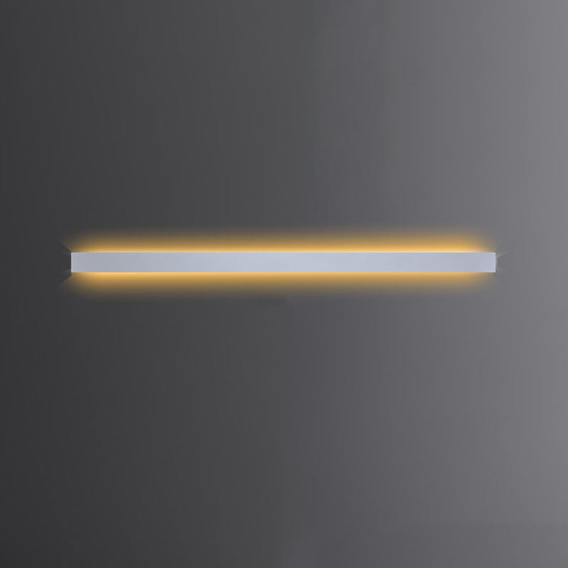 Linear Shape Metal Wall Light Modern Style 1 Light Wall Mount Lamp