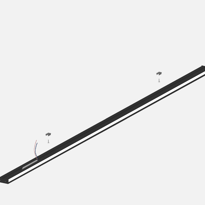 Linear Shape Metal Wall Light Modern Style 1 Light Wall Mount Lamp