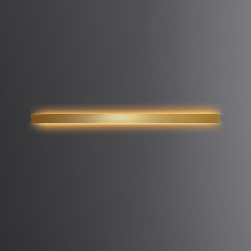 Linear Shape Metal Wall Light Modern Style 1 Light Wall Mount Lamp