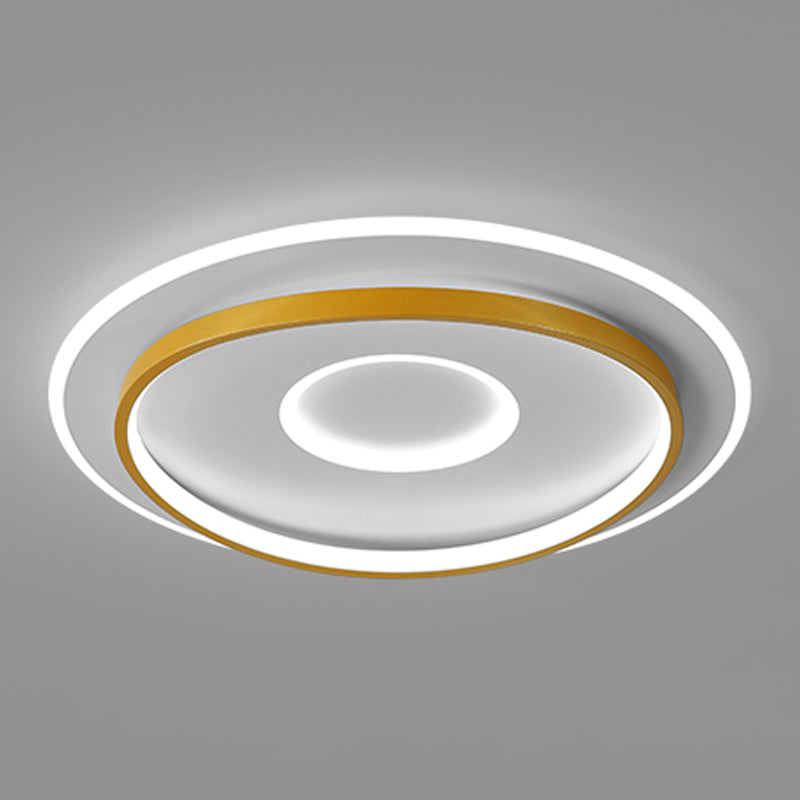 Round Shape LED Sky Star Ceiling Lamp Modern Iron 3 Lights Flush Mount for Study