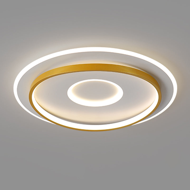 Round Shape LED Sky Star Ceiling Lamp Modern Iron 3 Lights Flush Mount for Study