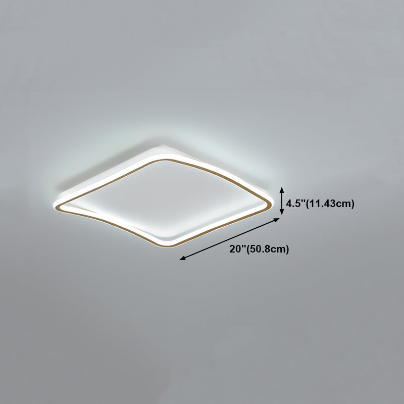 Gold Modernist Flush Mounted Ceiling Lights LED Flush Mount Lighting for Living Room