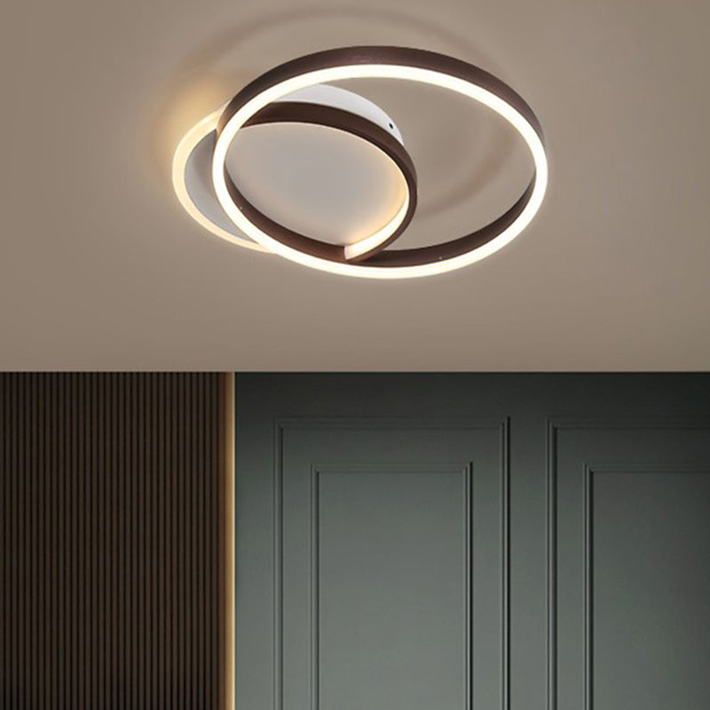Circle Ceiling Light Fixture Minimalist LED Aluminum Ceiling Mounted Light
