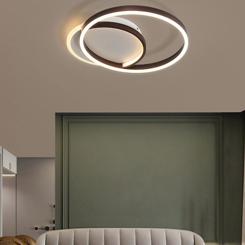 Circle Ceiling Light Fixture Minimalist LED Aluminum Ceiling Mounted Light
