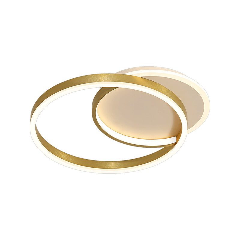 Circle Ceiling Light Fixture Minimalist LED Aluminum Ceiling Mounted Light