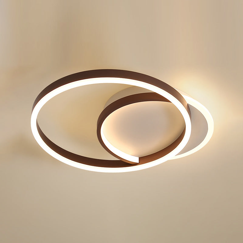 Circle Ceiling Light Fixture Minimalist LED Aluminum Ceiling Mounted Light