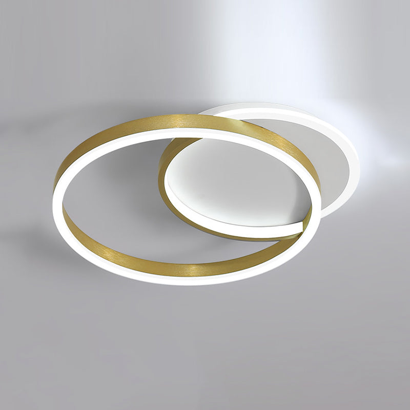 Circle Ceiling Light Fixture Minimalist LED Aluminum Ceiling Mounted Light