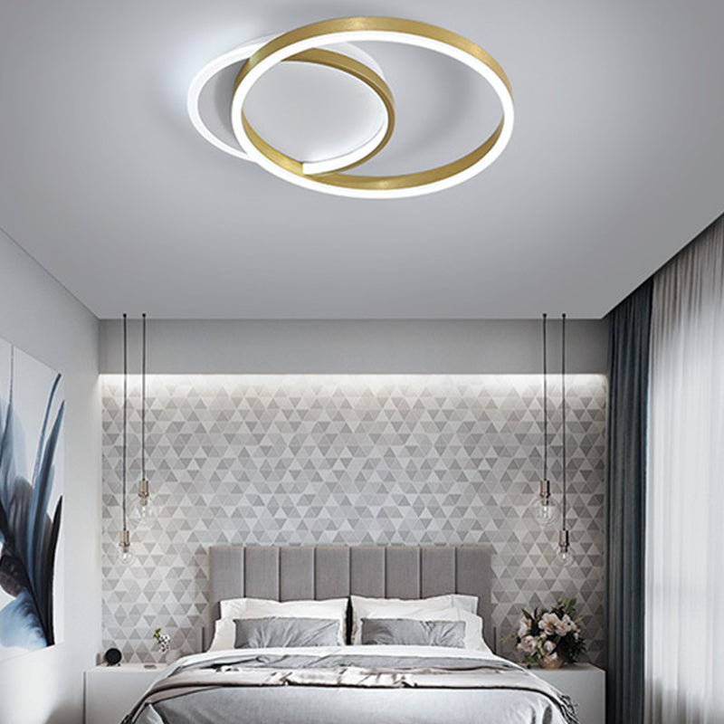 Circle Ceiling Light Fixture Minimalist LED Aluminum Ceiling Mounted Light