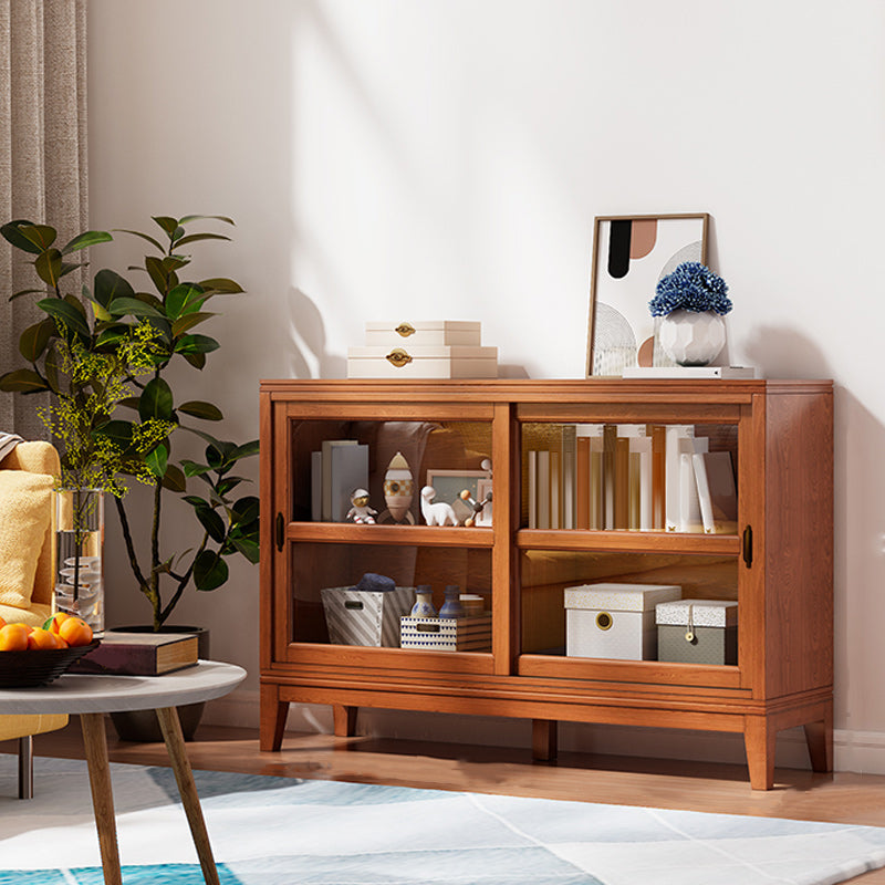 31.89"H Bookcase Contemporary Style Solid Wood Bookshelf for Office Home