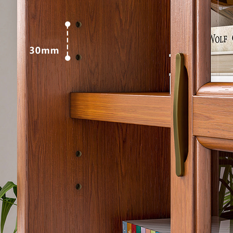 31.89"H Bookcase Contemporary Style Solid Wood Bookshelf for Office Home