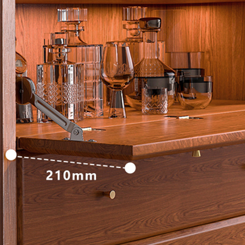 31.89"H Bookcase Contemporary Style Solid Wood Bookshelf for Office Home