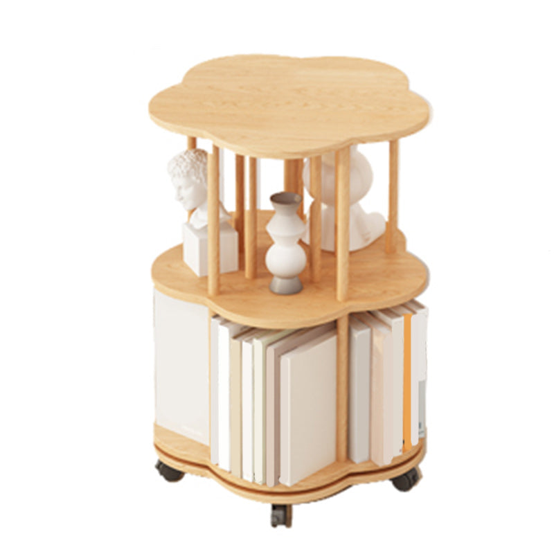 Contemporary Wooden Bookcase Vertical Open Back Bookshelf for Home Office