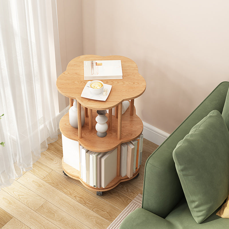 Contemporary Wooden Bookcase Vertical Open Back Bookshelf for Home Office