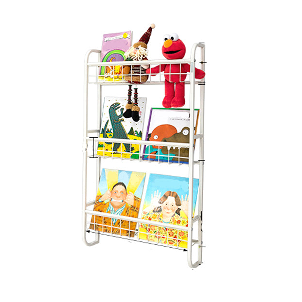 Modern Style Bookshelf Metal Wall Mounted Bookcase for Home Office
