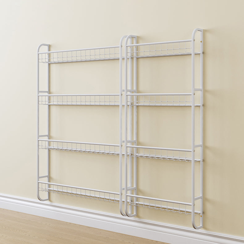 Modern Style Bookshelf Metal Wall Mounted Bookcase for Home Office