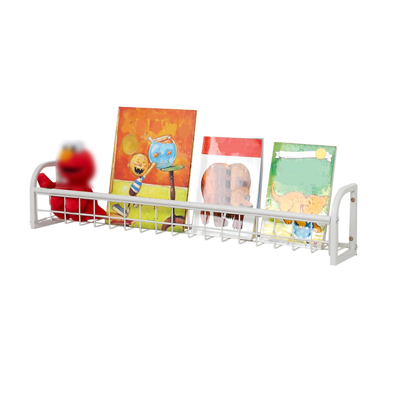 Modern Style Metal Bookshelf Wall Mounted Bookcase for Bedroom