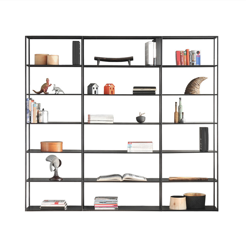 9.84"W Bookshelf Open Back Modern Style Bookcase for Home and Office
