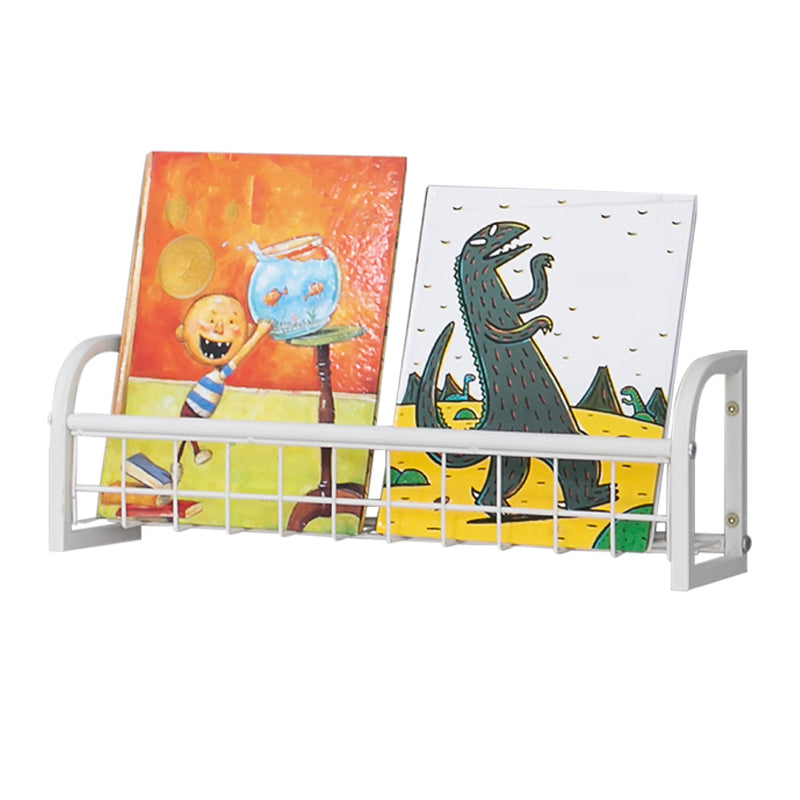 Modern Style Bookshelf Wall Mounted Metal Bookcase for Kid Room