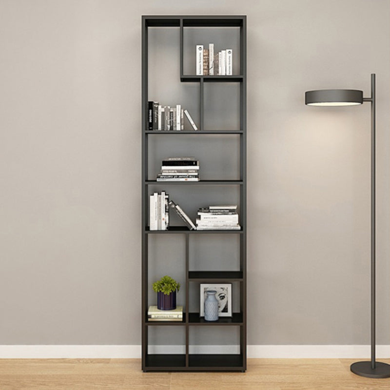 80.71"H Bookcase Open Back Contemporary Style Bookshelf for Office Home