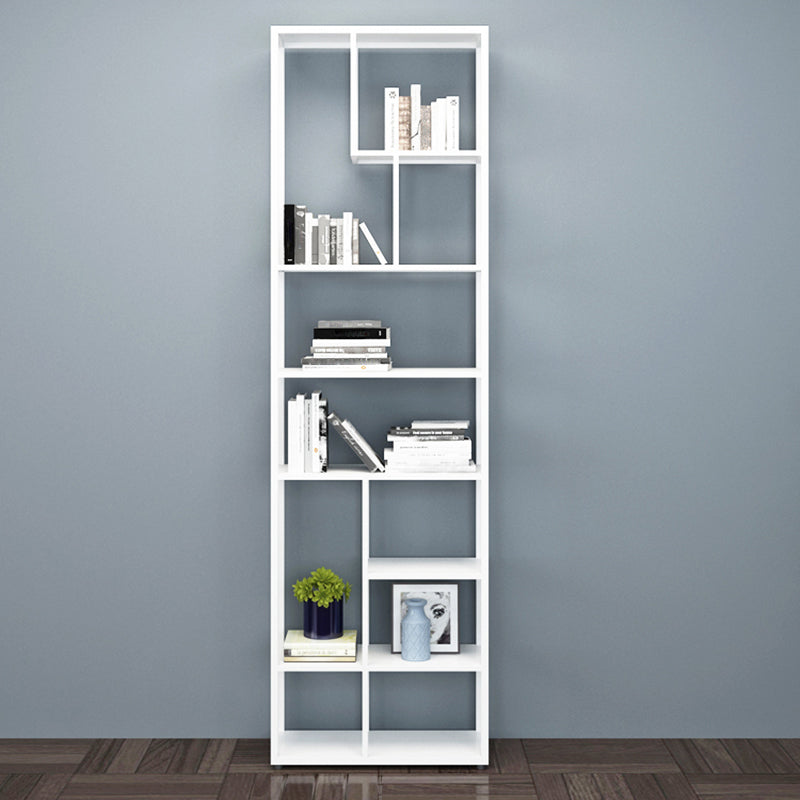 80.71"H Bookcase Open Back Contemporary Style Bookshelf for Office Home